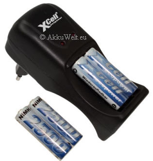 Xcell EcoPower incl. 4 x AA 2500mAh Batteries Mini Standard Plug